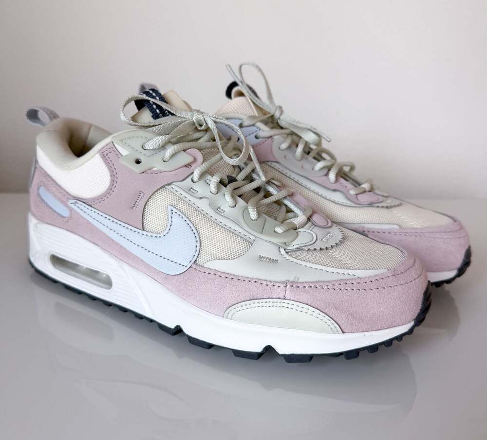 Nike Women's Air Max 90 Futura Sneakers Pale Ivory/Platinum Violet (DM9922-106)